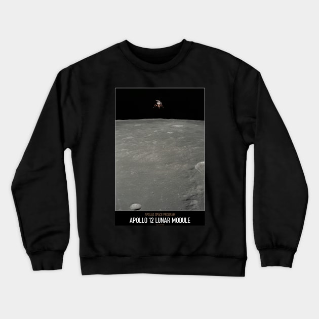 High Resolution Astronomy Apollo 12 Lunar Module Crewneck Sweatshirt by tiokvadrat